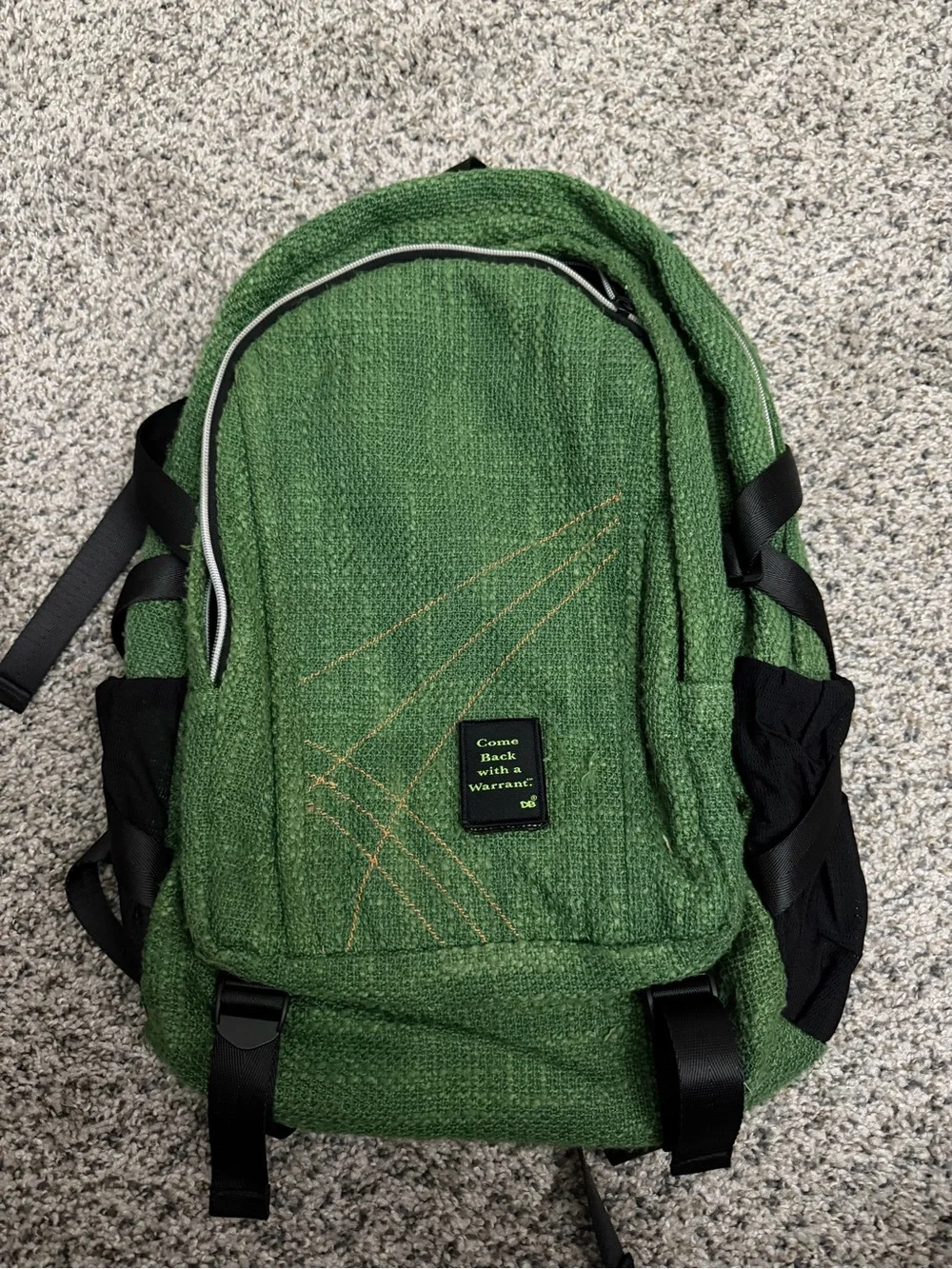 Green Smell-proof Dime Bag casual hemp Backpack